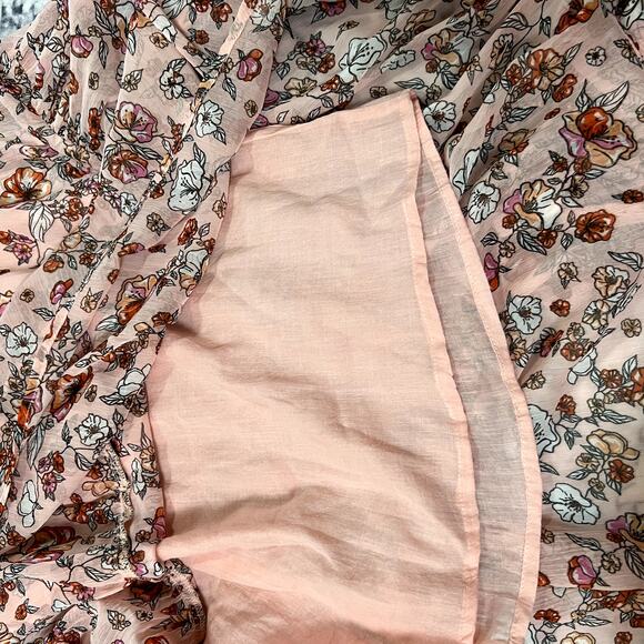 Parker & Rowe Pink Floral Midi Dress Sz S - Picture 6 of 8